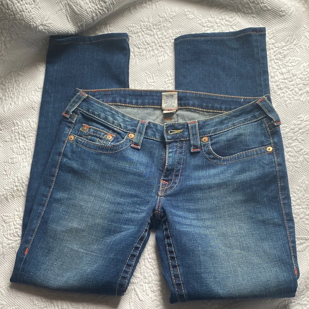 True Religion Women's Medium Blue Bootcut Jeans - Picture 6 of 6
